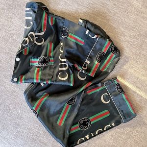 CUCCI Satin Pajama Lounge Set